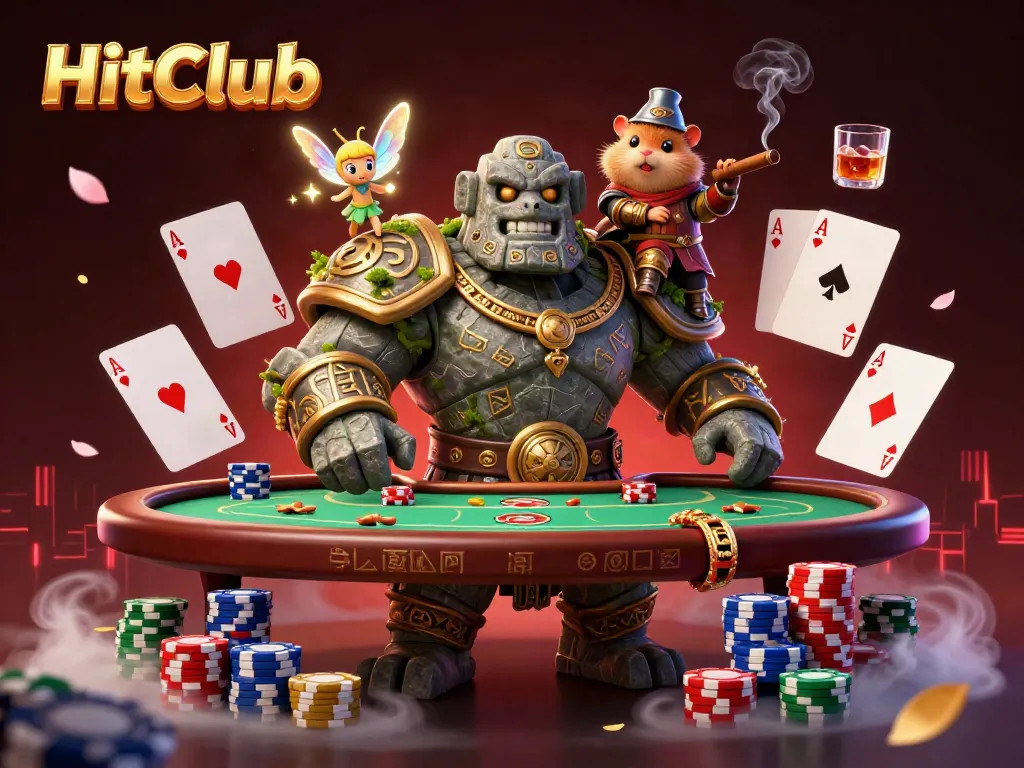 Engage in thrilling gameplay at HitClub, featuring dynamic casino elements and enchanting characters.