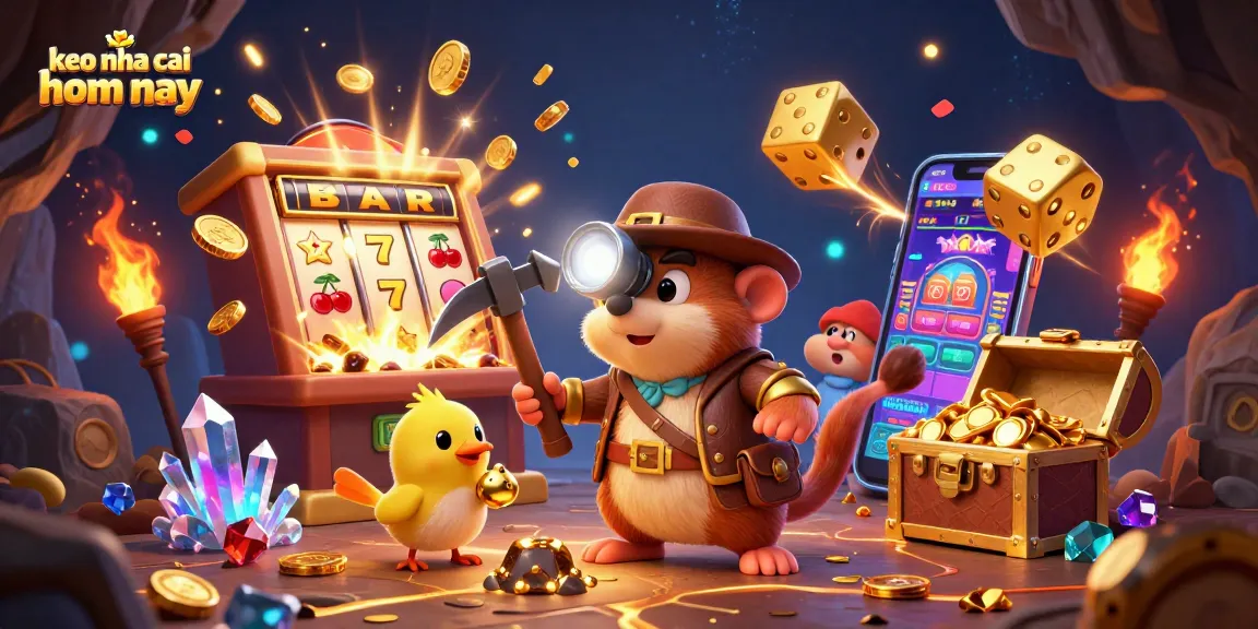 Join the adventure with keo nha cai hom nay as our treasure hunter mole reveals hidden jackpots and casino excitement!