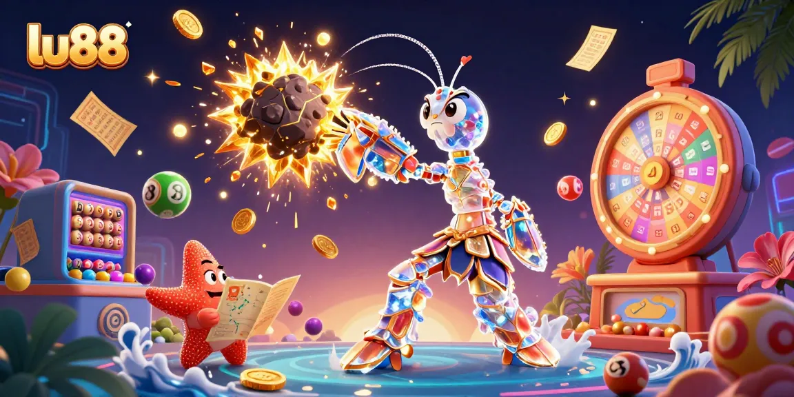 Experience exciting gaming with lu88's galactic casino adventure featuring vibrant lottery elements.